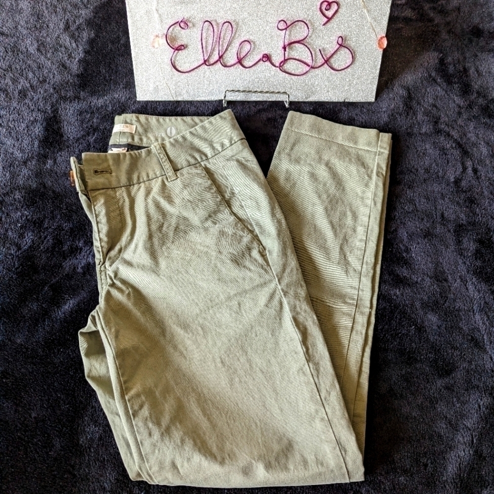J Crew Green Khaki Pant 0
